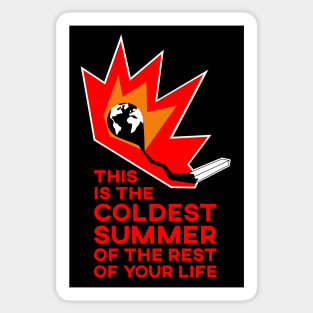 GLOBAL WARMING: coldest summer Sticker